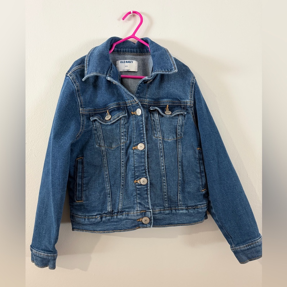 Old Navy Classic Blue Jean Jacket Girls Size 8